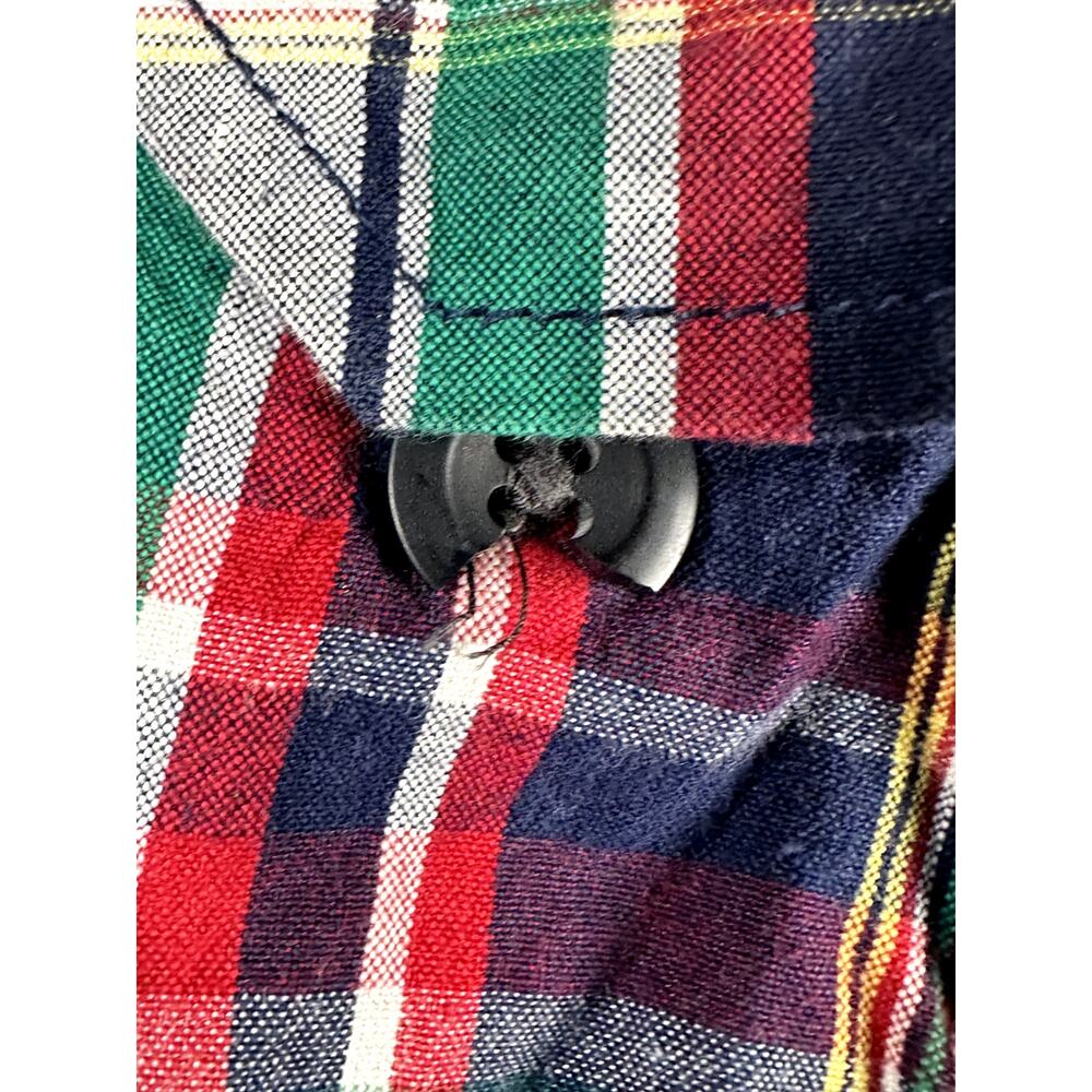 Polo‎ Ralph Lauren Plaid Cargo Shorts Lightweight Multicolor Mens 42 Vintage - Picture 3 of 9
